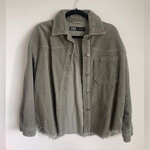 Zara Women’s Green Corduroy Jacket